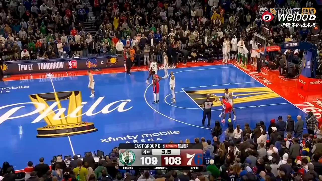 凯尔特人完胜湖人，恩比德带队取胜